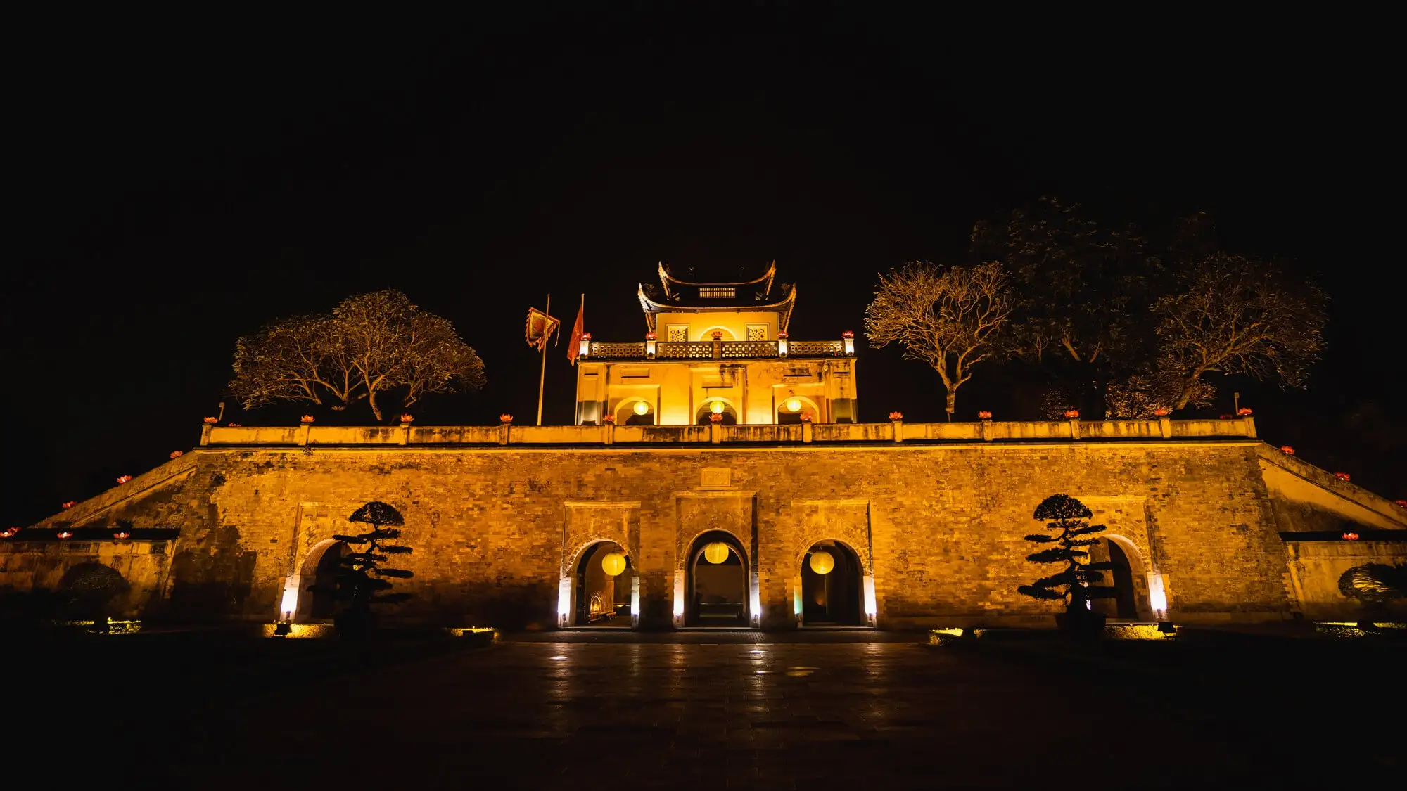 升龙皇城的夜景